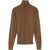 LEMAIRE Wool High Collar Cardigan BROWN