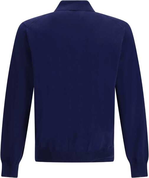 Tricouri Polo Tom Ford Long-sleeved Polo OCEAN CAVERN Barbati (BM 19628675) 2