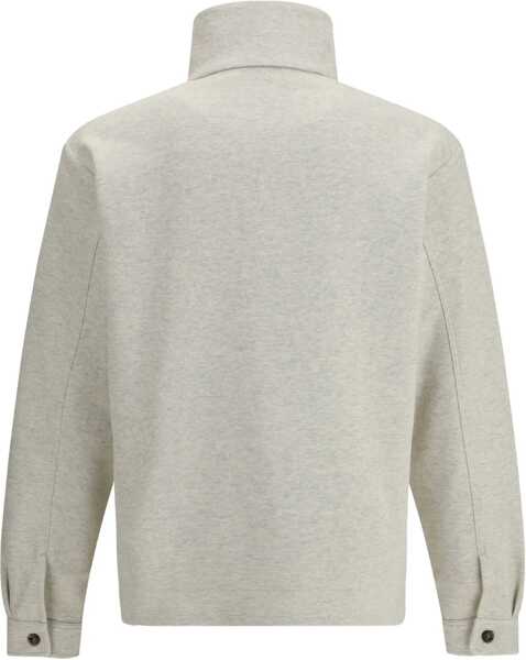 Pulovere casual Tom Ford Cotton Sweatshirt with a partial front button closure MOON Barbati (BM 19628693) 2