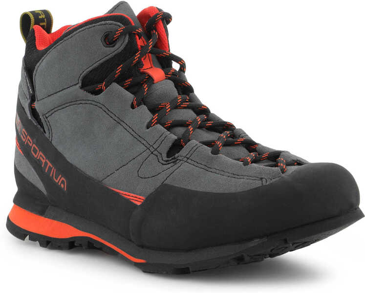 Incaltaminte trekking La Sportiva BOULDER X MID GTX CARBON/FLAME Grey Barbati (BM 19628726) 1
