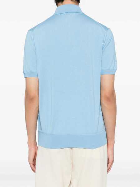 Tricouri Polo Tom Ford Cotton Polo TURQUOISE Barbati (BM 19628753) 4