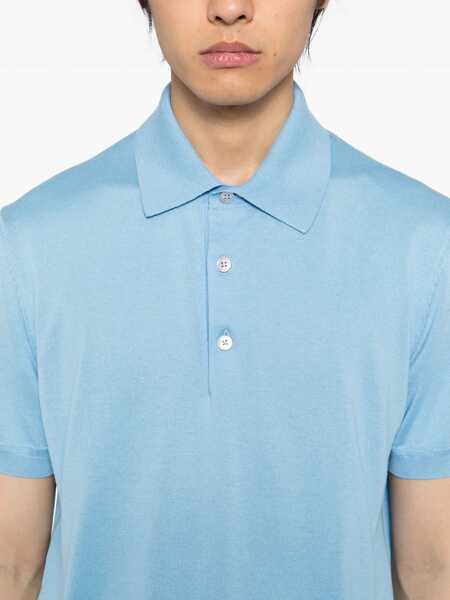Tricouri Polo Tom Ford Cotton Polo TURQUOISE Barbati (BM 19628753) 5