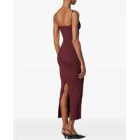 Rochii Dama - Rochii Versace Safety Pin Slip Midi Dress BURGUNDY Femei (BM 19628762) - B-mall.ro