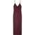 Versace Safety Pin Slip Midi Dress BURGUNDY