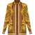 Versace Printed silk Shirt BURGUNDY/GOLD