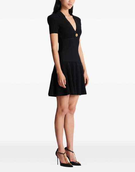 Rochii Balmain Flared knit mini Dress NOIR Femei (BM 19628795) 3