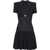 Balmain Flared knit mini Dress NOIR