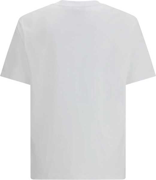 Tricouri Balmain Logo T-shirt BLANC Barbati (BM 19628801) 2
