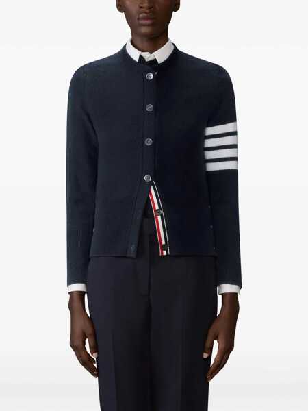 Cardigane Thom Browne Virgin wool Cardigan NAVY Femei (BM 19628831) 3