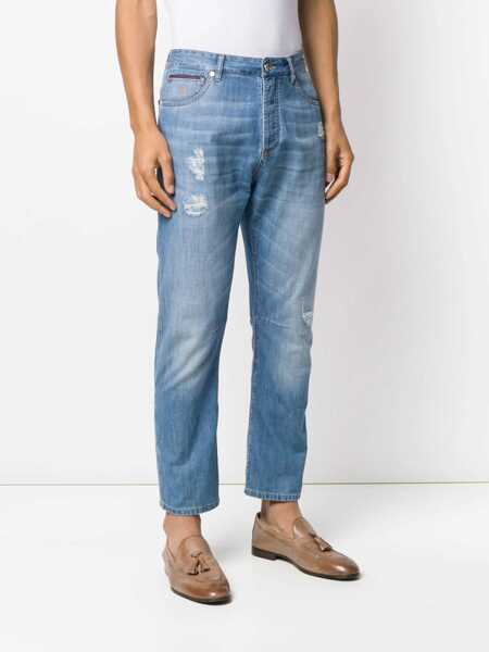 Pantaloni casual Brunello Cucinelli Trousers with abrasions DENIM CHIARO OLD Barbati (BM 19628846) 3