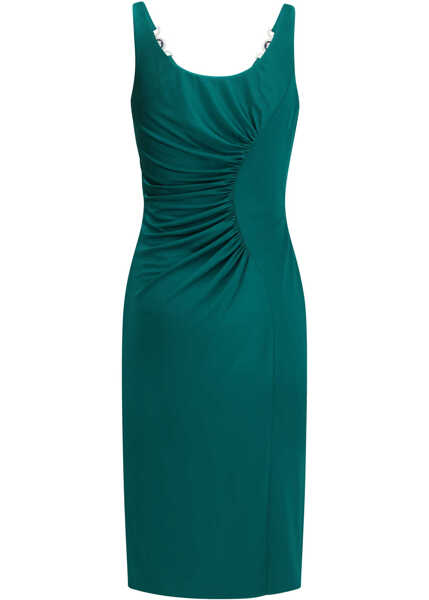 Rochii Versace Midi jersey Dress EMERALD Femei (BM 19628852) 2