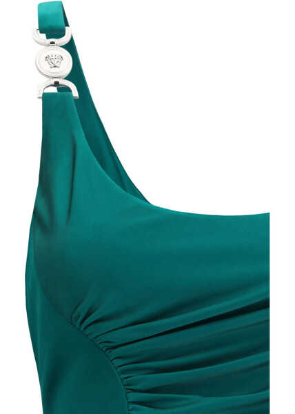 Rochii Versace Midi jersey Dress EMERALD Femei (BM 19628852) 3