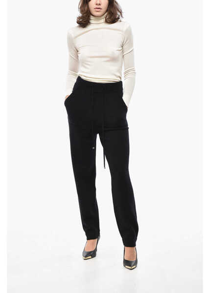 Pantaloni casual Max Mara S Max Mara Cashmere Blend Opera Pants Black Femei (BM 19628927) 4