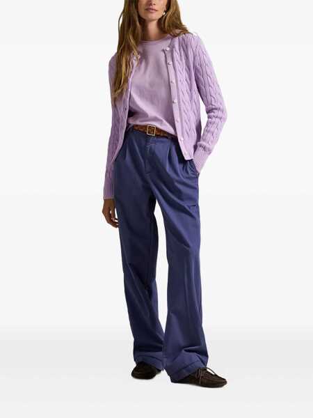 Tricouri Ralph Lauren Cotton crewneck t-shirt Purple Femei (BM 19628931) 2