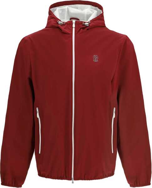 Jachete Brunello Cucinelli Waterproof Jacket with hood CILIEGIA Barbati (BM 19635821) 1