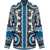 Versace Regular-fit printed silk twill Shirt BLACK+PETROL BLUE