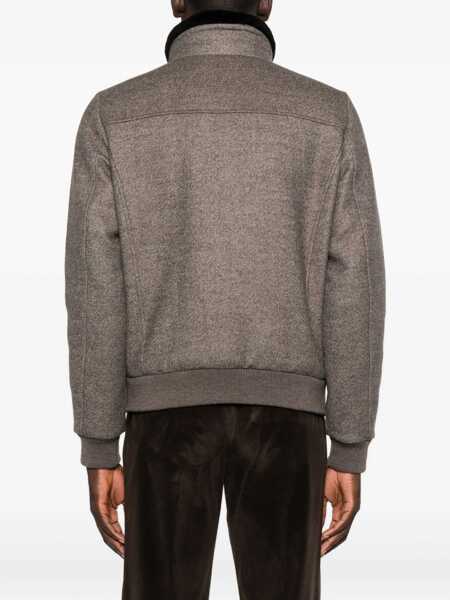 Jachete Moorer Moorer hybrid Bomber TAUPE Barbati (BM 19635833) 4