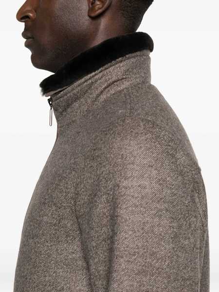 Jachete Moorer Moorer hybrid Bomber TAUPE Barbati (BM 19635833) 5