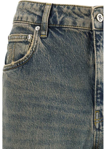 Blugi REPRESENT R2 Straight Leg Jeans BLUE CREAM Barbati (BM 19635839) 3