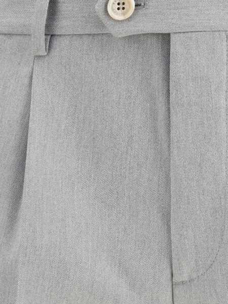 Pantaloni casual Brunello Cucinelli Wool Trousers GRIGIO PERLA Barbati (BM 19635863) 3