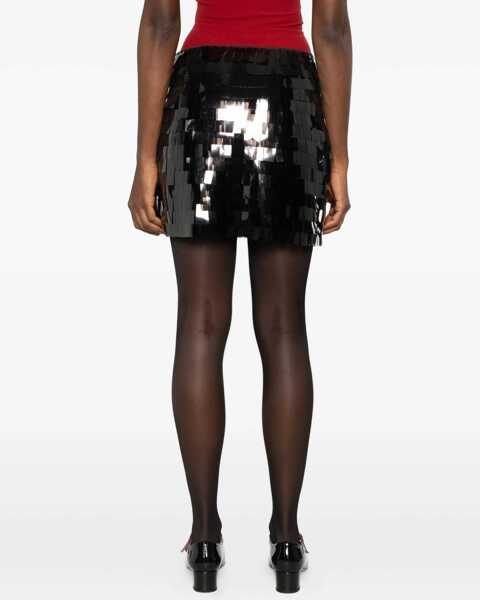 Fuste casual STAUD Miniskirt Max BROWN Femei (BM 19635866) 4