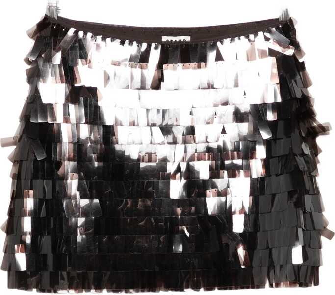 Fuste casual STAUD Miniskirt Max BROWN Femei (BM 19635866) 1