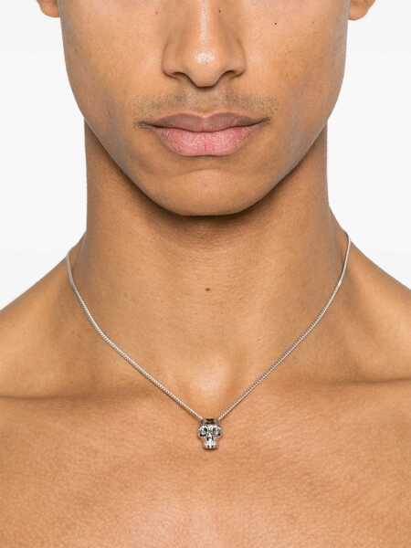 Coliere Alexander McQueen Skull Necklace SILVER Barbati (BM 19635920) 2