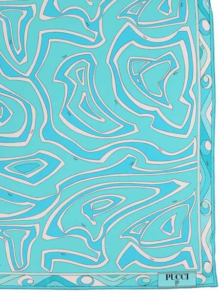 Esarfe PUCCI Silk Scarf AZURE Femei (BM 19635929) 2