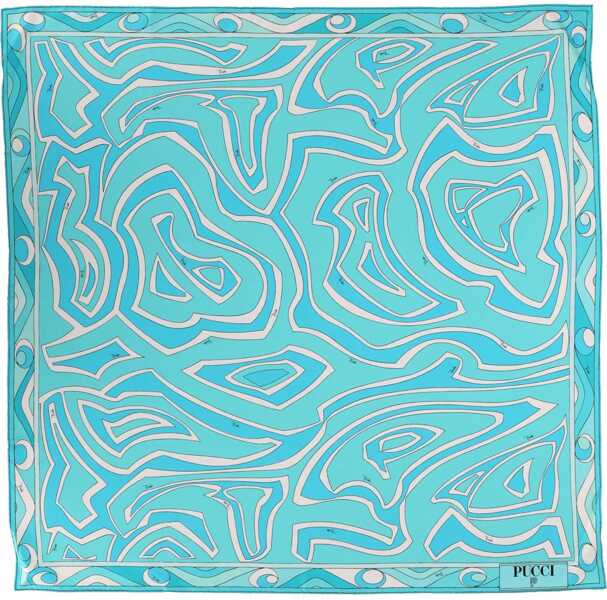 Esarfe PUCCI Silk Scarf AZURE Femei (BM 19635929) 1