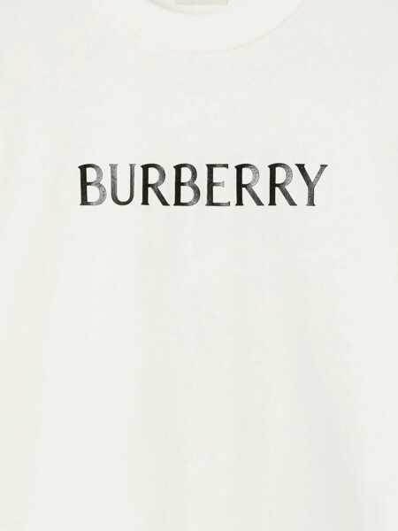 Tricouri Burberry Cotton T-shirt with logo White Femei (BM 19635960) 4