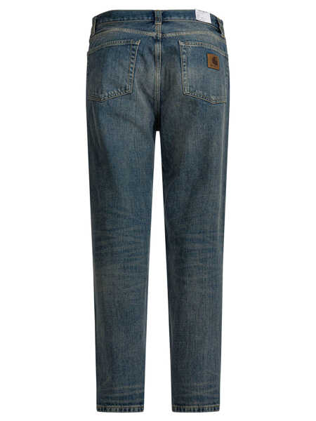 Blugi drepti Carhartt Aaron Jeans Blue Barbati (BM 19635963) 2