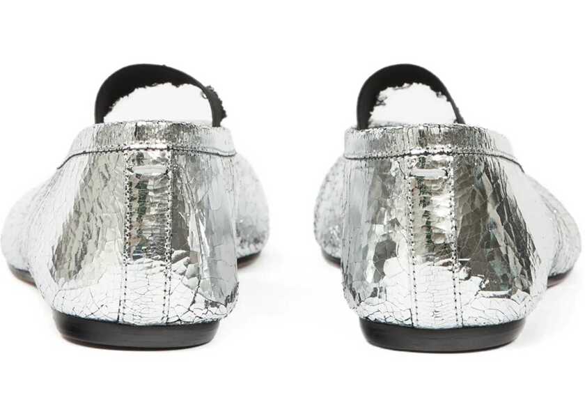 Balerini Maison Margiela Mule Tabi Shoe SILVER Femei (BM 19637438) 3
