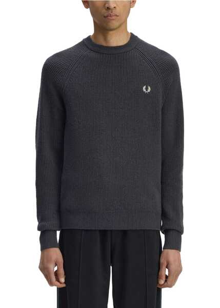 Pulovere casual Fred Perry Jersey With Logo CHARCOAL Barbati (BM 19637600) 3