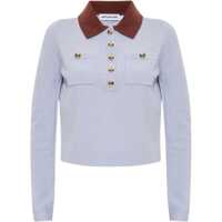 Bluze Jersey With Contrasting Collar Femei