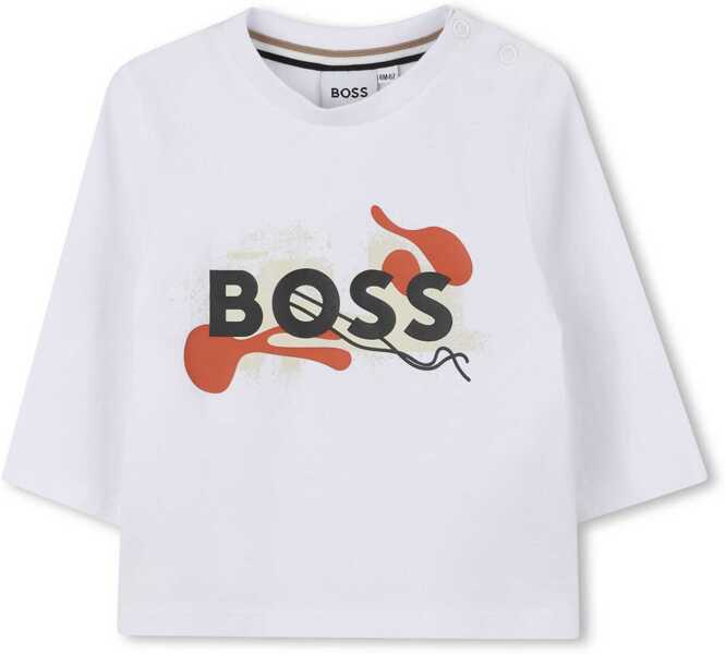 Tricouri Hugo Boss T-Shirt WHITE Baieti (BM 19639166) 2