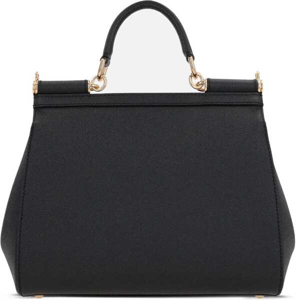 Genti de mana Dolce & Gabbana Hand Bag Sicily Large BLACK Femei (BM 19639169) 2