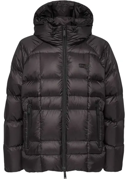Geci de iarna DSQUARED2 Rip Stop Check Down Jacket Black Barbati (BM 19639196) 1