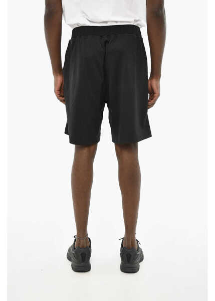 Pantaloni scurti DSQUARED2 Cotton Blend Shorts With Drawstring Waist Black Barbati (BM 19639202) 2