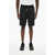 DSQUARED2 Cotton Blend Shorts With Drawstring Waist Black