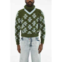 Pulovere Wool Sweater With Hood Barbati