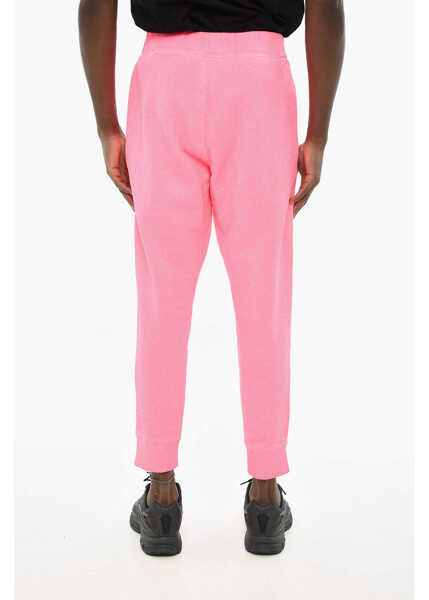 Pantaloni de trening DSQUARED2 Solid Color Cotton Joggers Pink Barbati (BM 19639214) 2