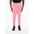 DSQUARED2 Solid Color Cotton Joggers Pink