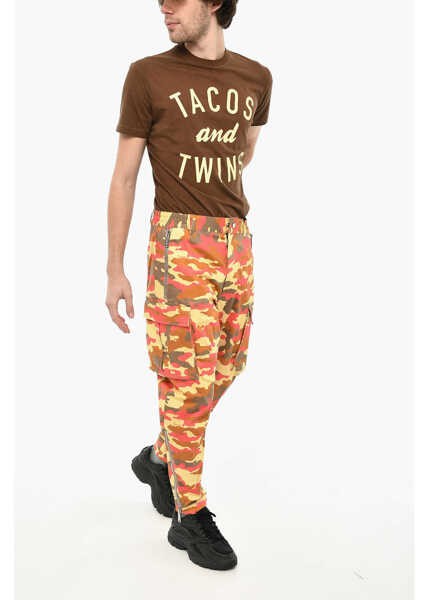 Pantaloni casual DSQUARED2 Camouflage Motif Cargo Pants Multicolor Barbati (BM 19639223) 4