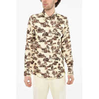 Camasi casual All-Over Printed Silk Shirt Barbati