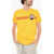 DSQUARED2 Cotton Crew-Neck T-Shirt With Print Yellow