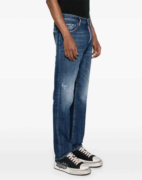 Blugi drepti DSQUARED2 Regular Fit 642 Jeans 20Cm Blue Barbati (BM 19639241) 3