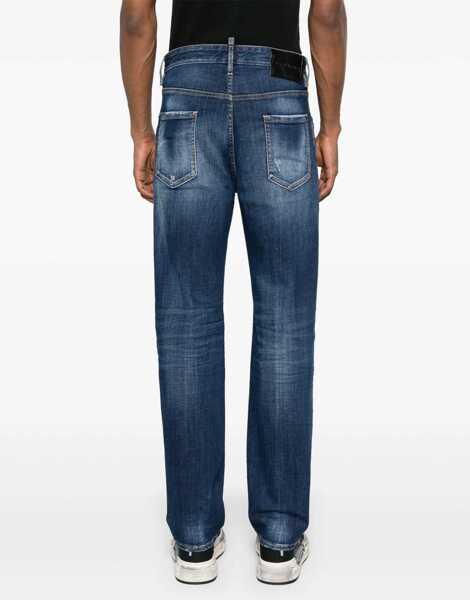 Blugi drepti DSQUARED2 Regular Fit 642 Jeans 20Cm Blue Barbati (BM 19639241) 4