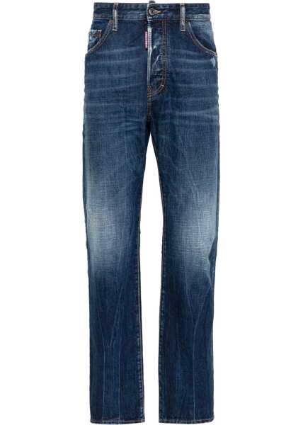 Blugi drepti DSQUARED2 Regular Fit 642 Jeans 20Cm Blue Barbati (BM 19639241) 1