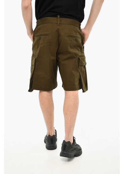 Pantaloni scurti DSQUARED2 Cargo Shorts With Maxi Pockets Green Barbati (BM 19639244) 2
