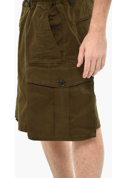 Pantaloni scurti DSQUARED2 Cargo Shorts With Maxi Pockets Green Barbati (BM 19639244) 3